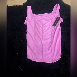 Pink Corset Tank Top in Women’s Size:XL Brand: No Boundaries